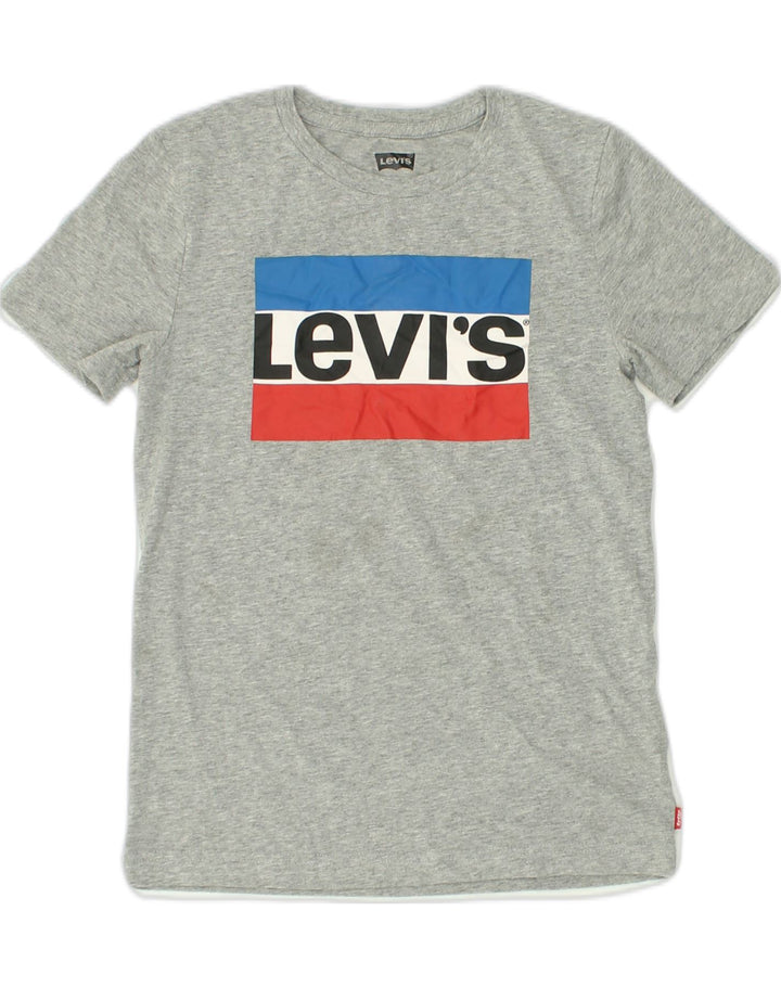 LEVI'S Boys Graphic T-Shirt Top 11-12 Years Grey Cotton | Vintage Levi's | Thrift | Second-Hand Levi's | Used Clothing | Messina Hembry 
