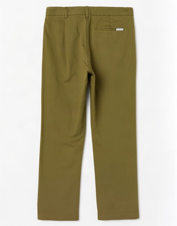 Marks & Spencer Womens Straight Cropped Trousers UK 12 Medium W30 L25 Khaki
