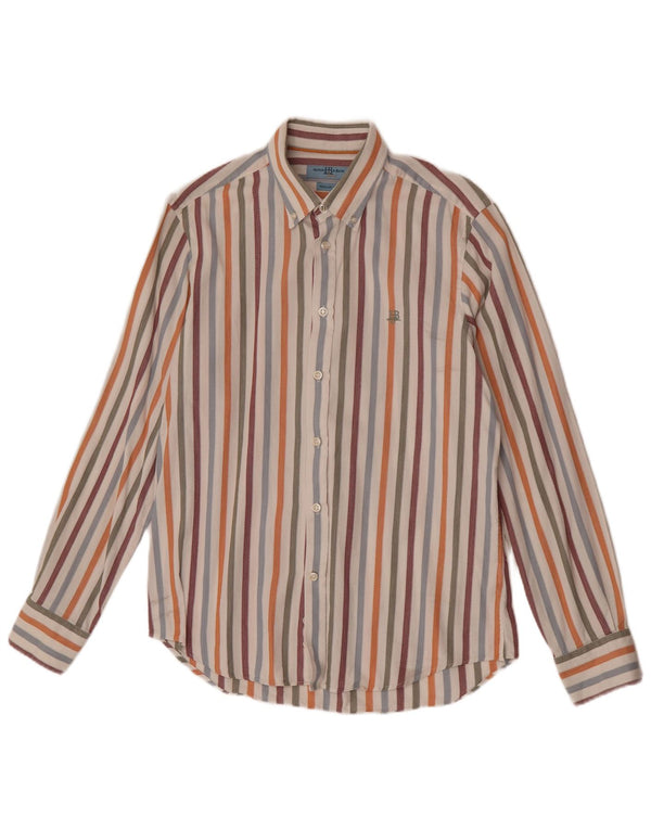 Camicia da uomo Regular Fit Harmont & Blaine, cotone a righe grandi multicolori
