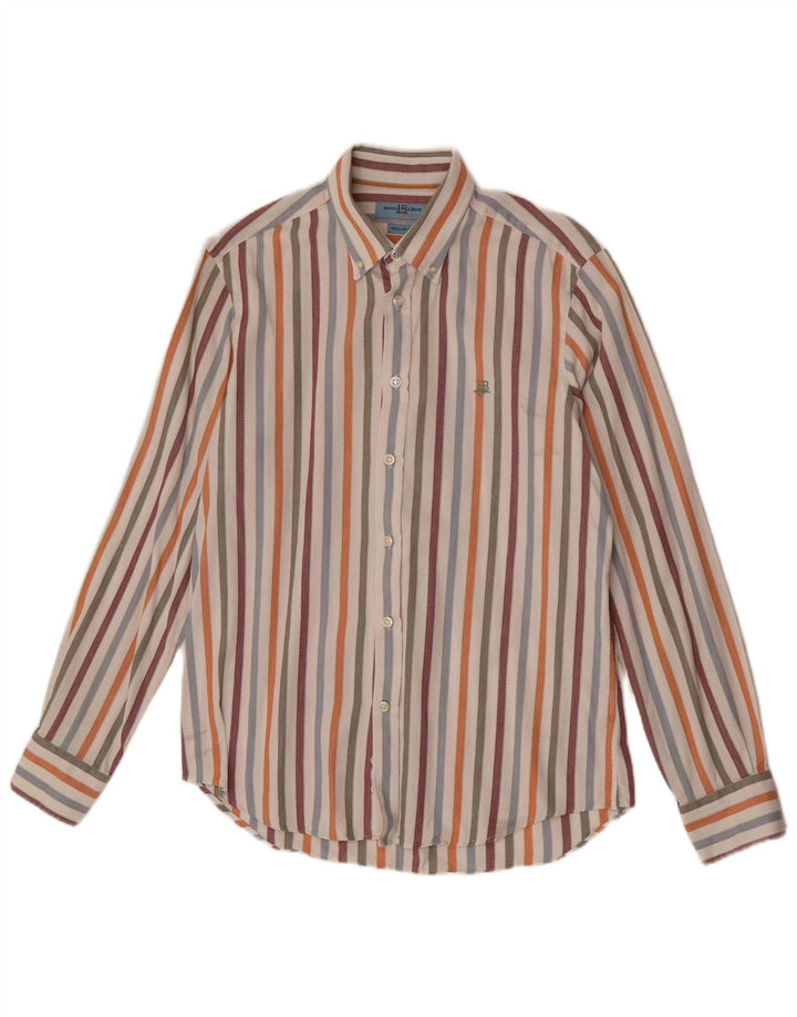 Camicia da uomo Regular Fit Harmont & Blaine, cotone a righe grandi multicolori