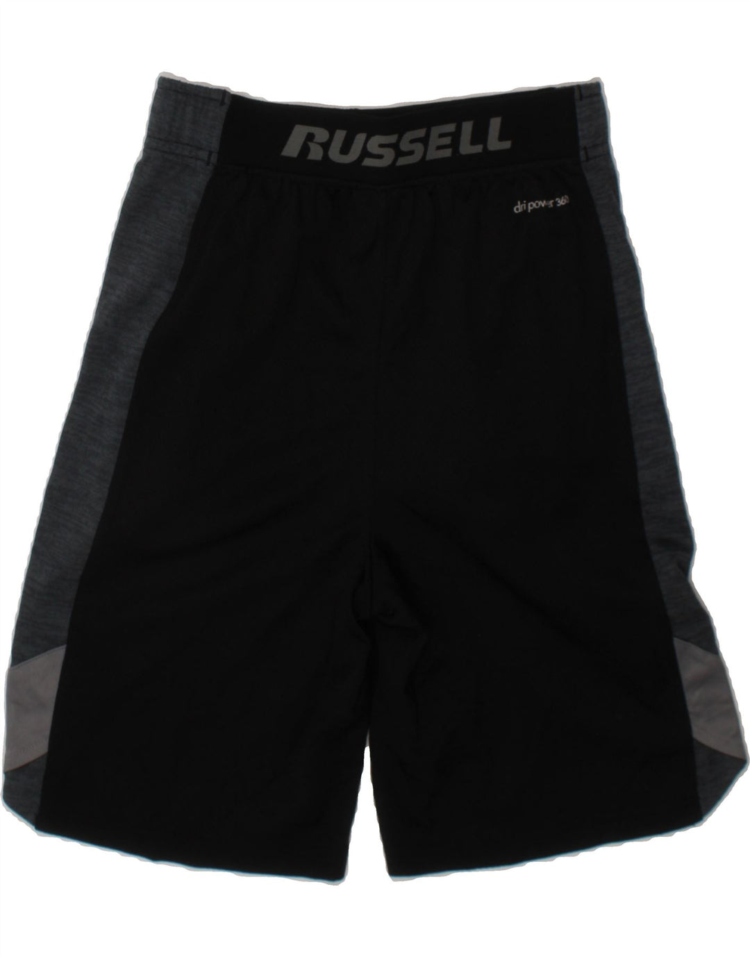 RUSSELL ATHLETIC Boys Sport Shorts 7-8 Years Medium  Black Colourblock Vintage Russell Athletic and Second-Hand Russell Athletic from Messina Hembry 