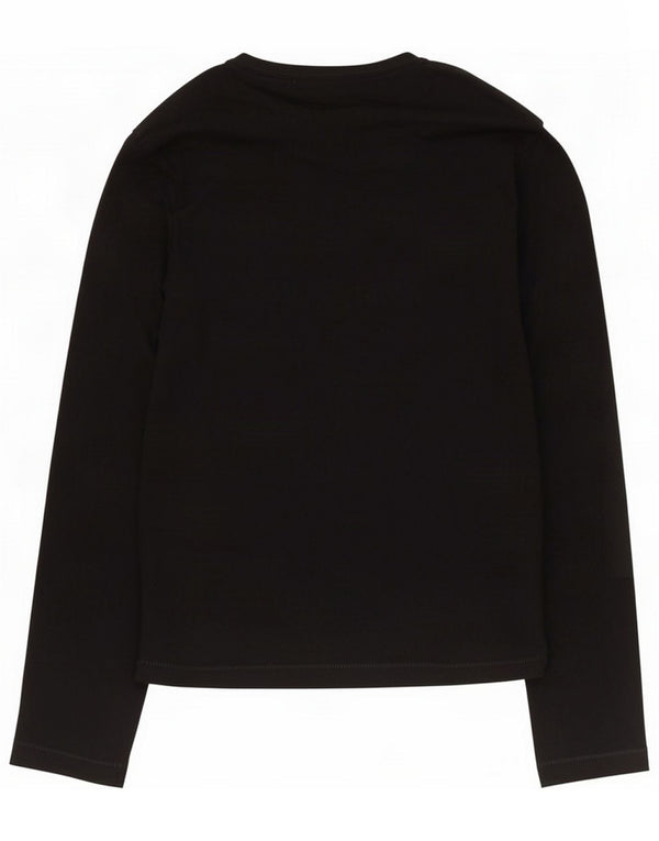 French Connection Mens Top Long Sleeve Medium Black Cotton