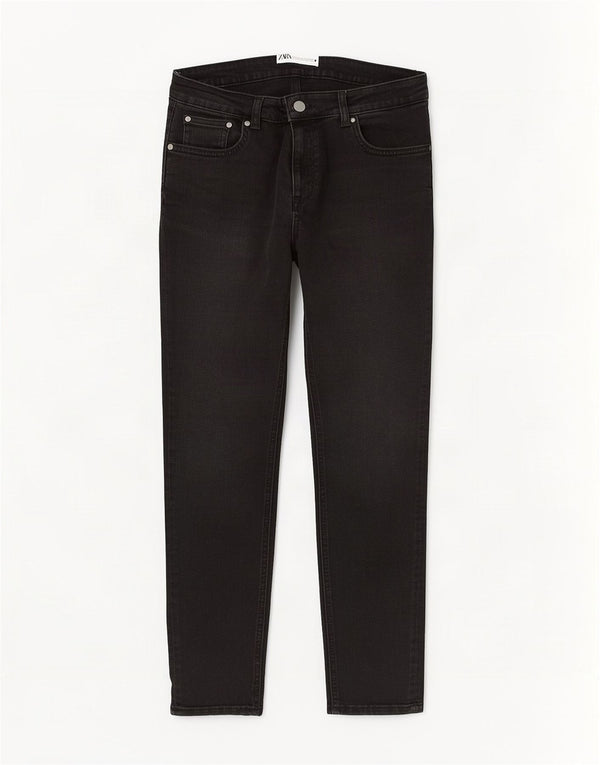 Zara Vaqueros pitillo para mujer EU 42 Large W32 L30 Negro