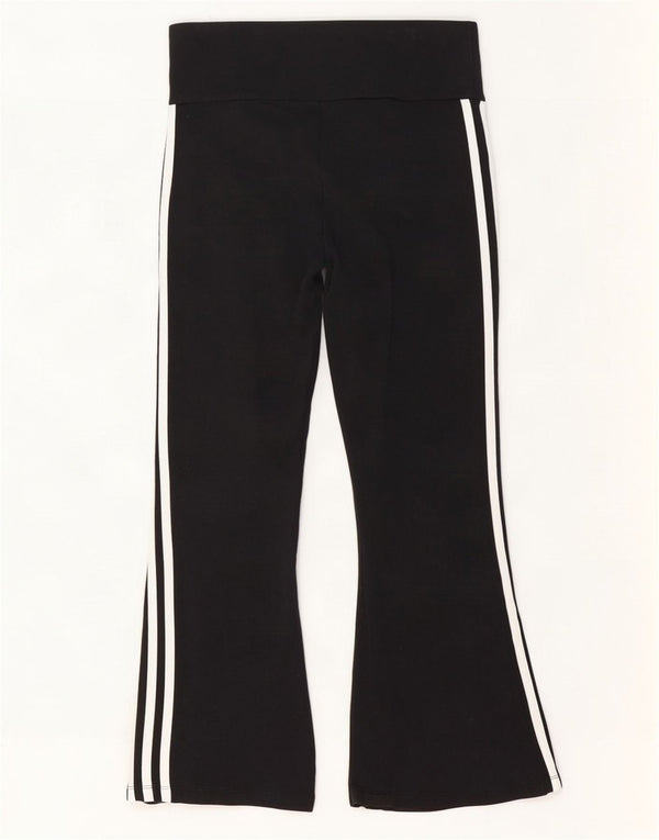 Pantaloni de trening Adidas Flare pentru femei UK 12/14 Bumbac mediu negru