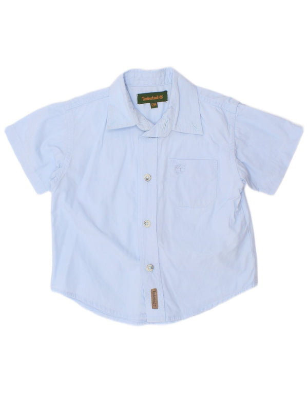 Timberland Baby-Jungen-Kurzarmshirt, 9–12 Monate, blaue Baumwolle