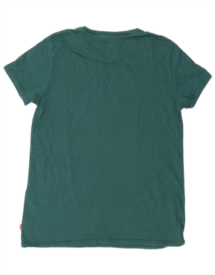 Levi's Mens Graphic T-Shirt Top Medium Green Cotton