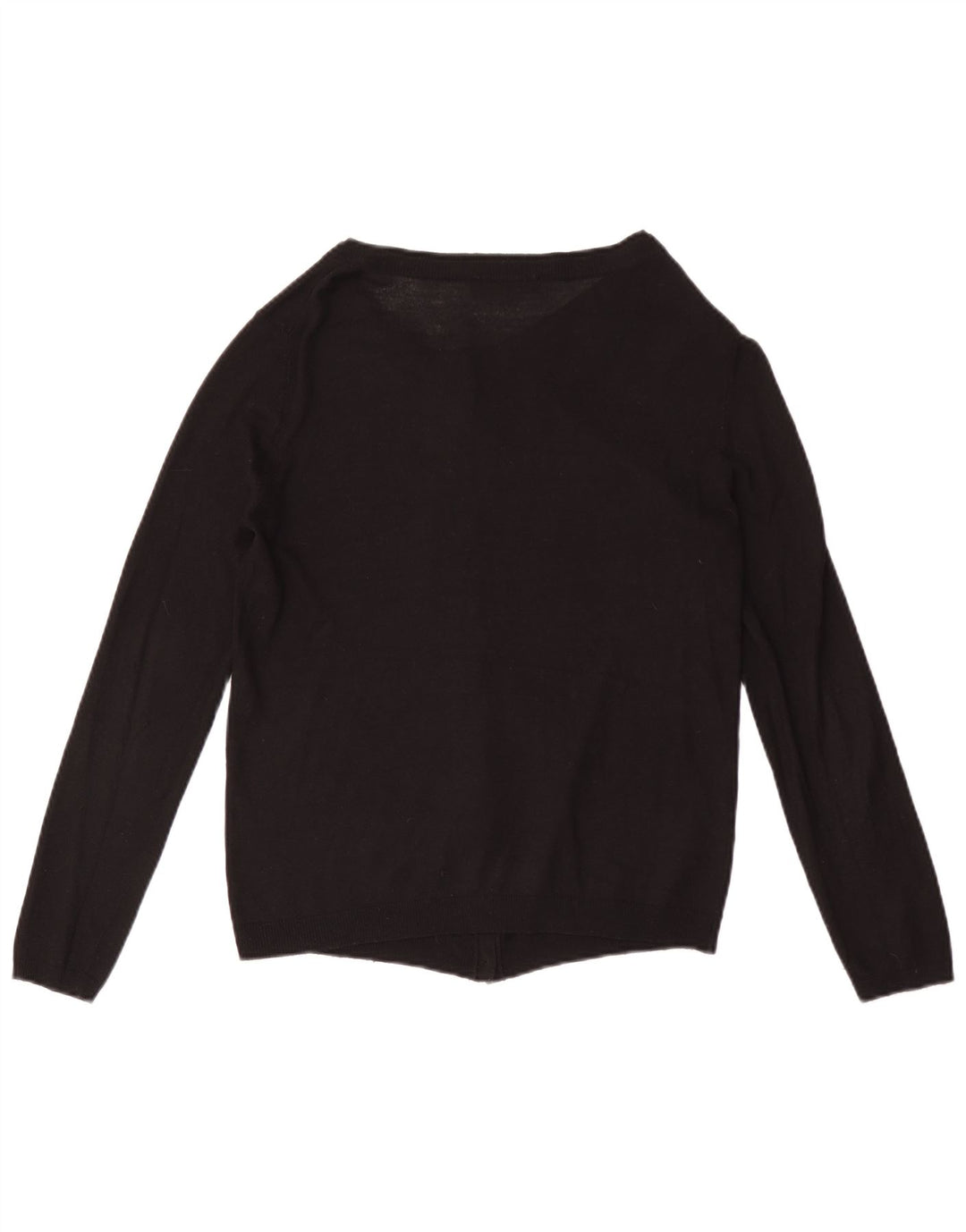 Zara Womens Cardigan Sweater UK 12 Medium Black