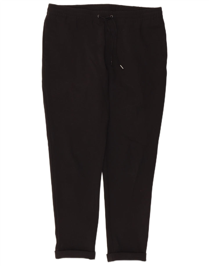 Zara Womens Slim Casual Trousers Medium W32 L26 Black