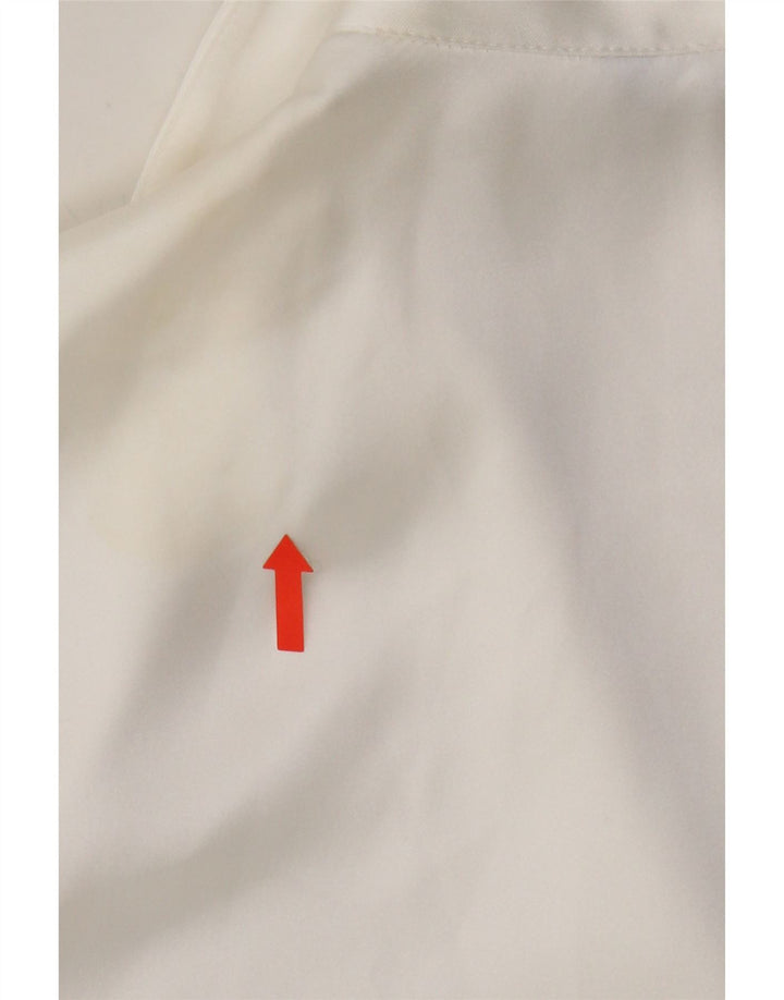 ZARA Womens Long Sleeve Sheath Dress UK 18 XL White Polyester Vintage Zara and Second-Hand Zara from Messina Hembry 
