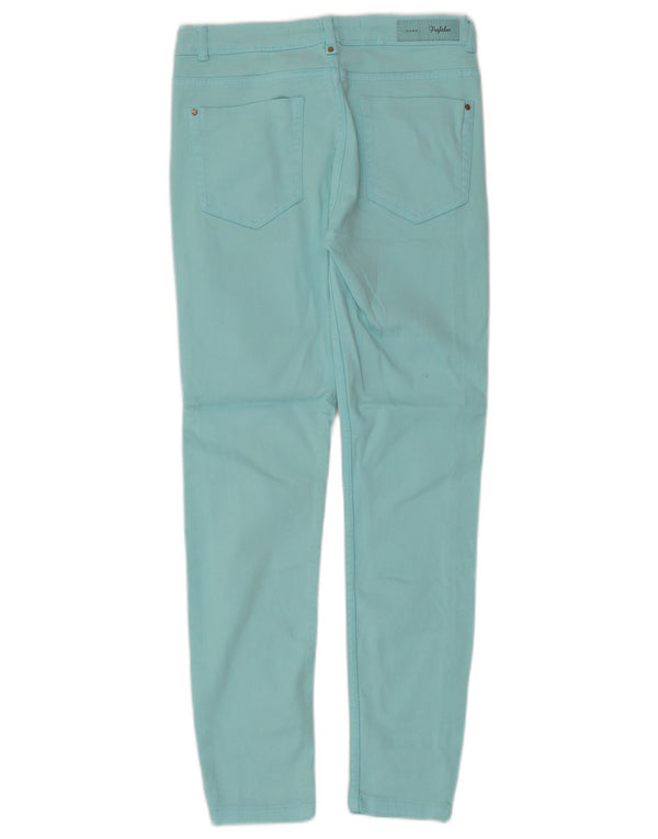 Zara Womens Trafaluc Skinny Jeans EU 34 2XS W24 L25 Turquoise Cotton