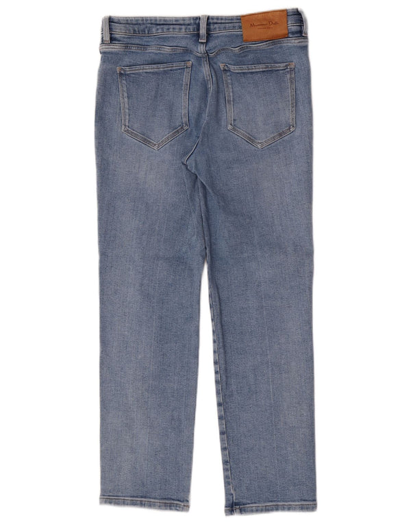 Massimo Dutti Womens Straight Jeans EU 38 Small W28 L27 Blue