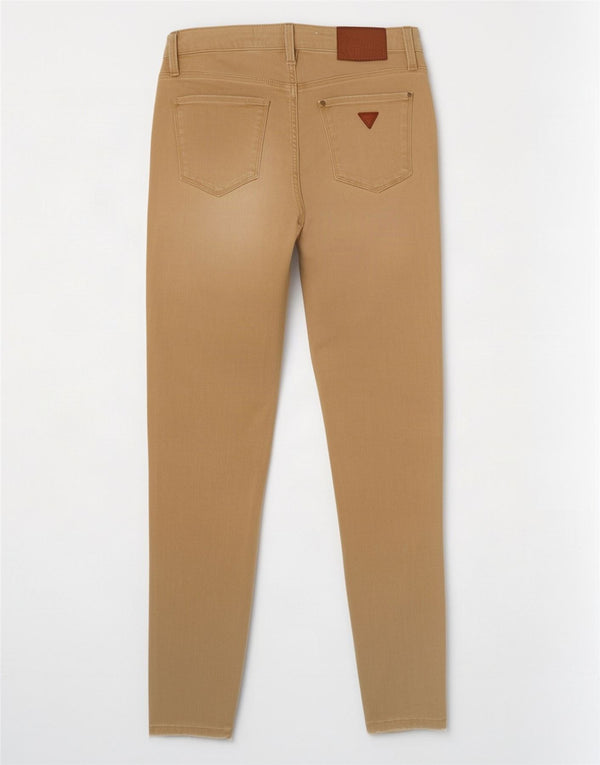 Guess Womens Skinny Jeans W28 L29 Beige Cotton