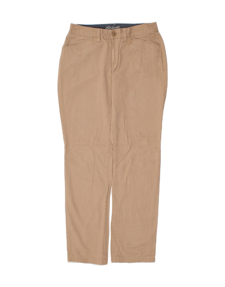 EDDIE BAUER Womens Curvy Casual Trousers US 8 Medium W32 L32 Beige Vintage Eddie Bauer and Second-Hand Eddie Bauer from Messina Hembry 
