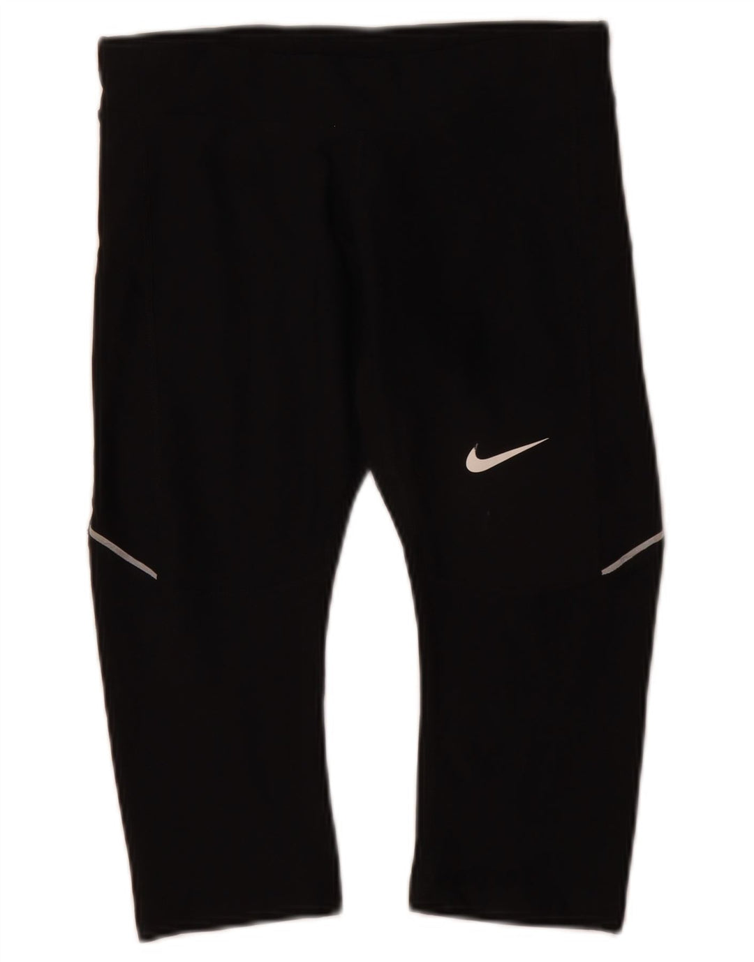 Nike Womens Dri Fit Capri Leggings UK 4 XS Black Polyester