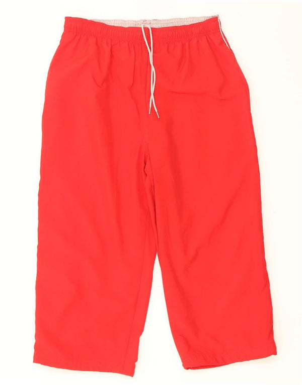 Reebok Mens Capri Tracksuit Trousers Small  Red
