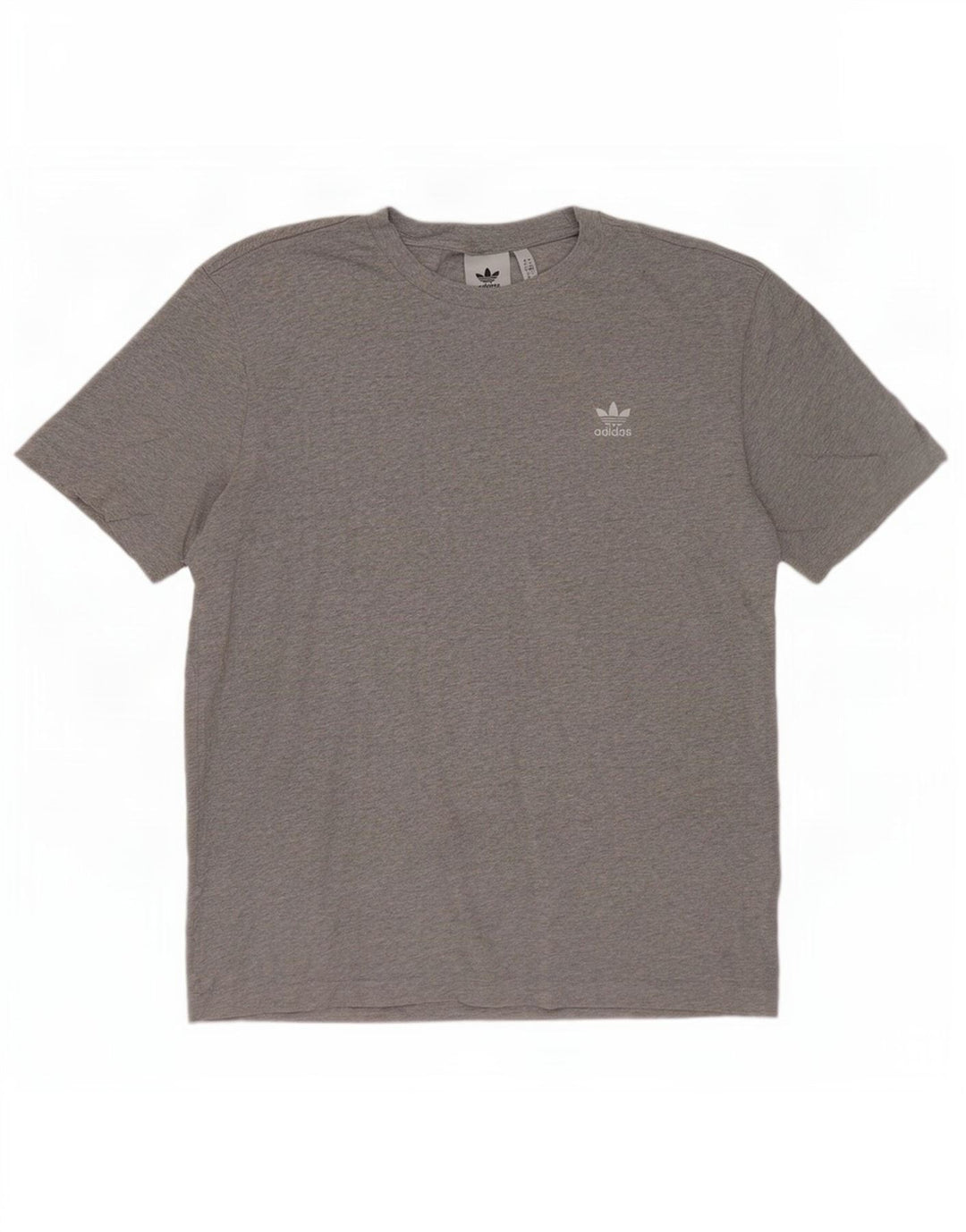 Adidas T-shirt top mellem grå bomuld til mænd