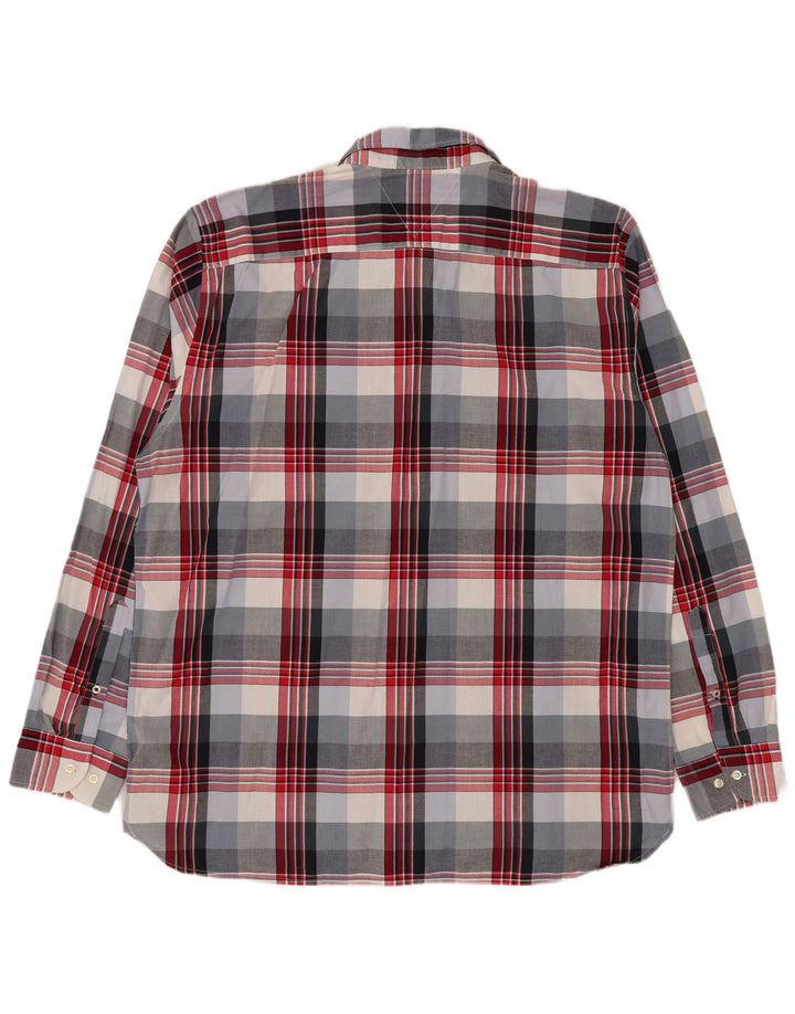 Tommy Hilfiger Mens Regular Fit Shirt 2XL Multicoloured Check Cotton
