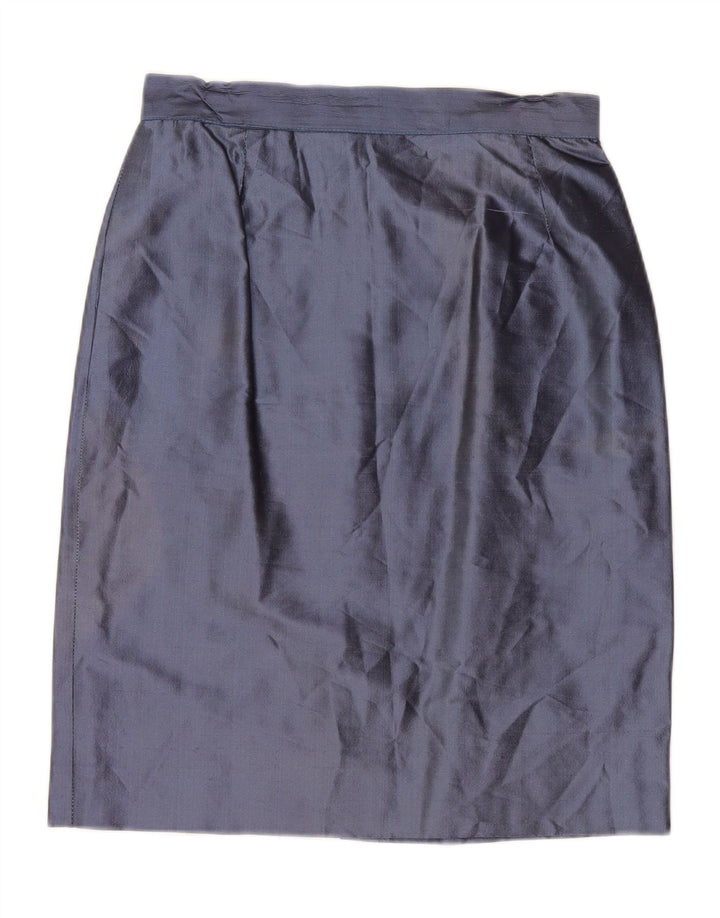 VINTAGE Womens Pencil Skirt W26 Small  Navy Blue Vintage Vintage and Second-Hand Vintage from Messina Hembry 