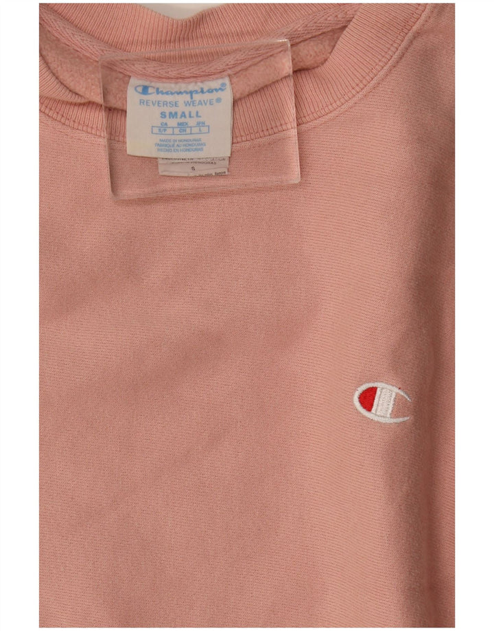 Champion Mens Sweatshirt Jumper Small Pink Cotton