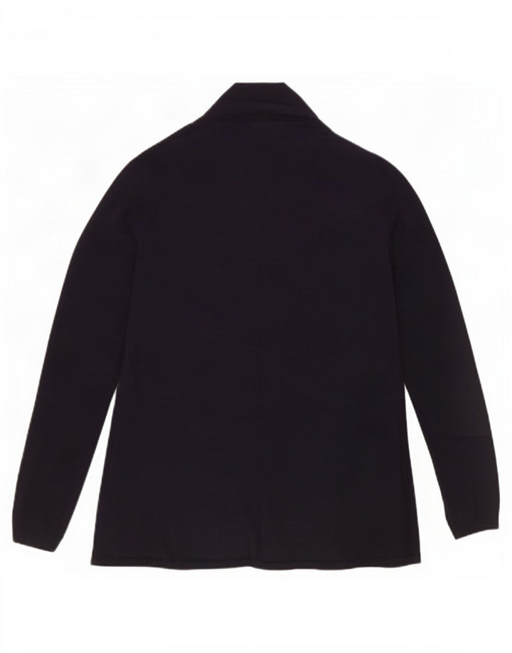 Zara Womens Open Cardigan Sweater UK 10 Small Navy Blue