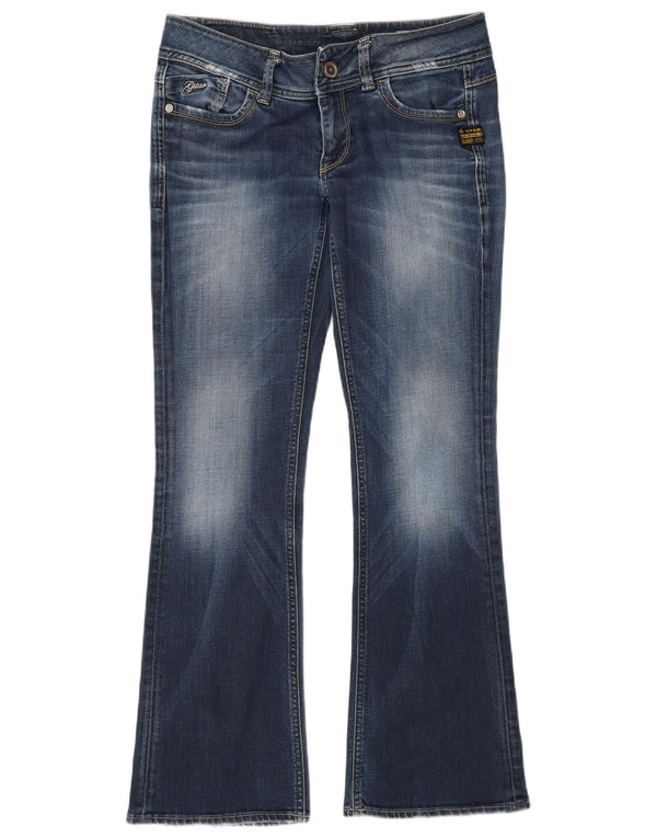 G-Star Womens Low Waist Distressed Bootcut Jeans W29 L32 Blue Cotton
