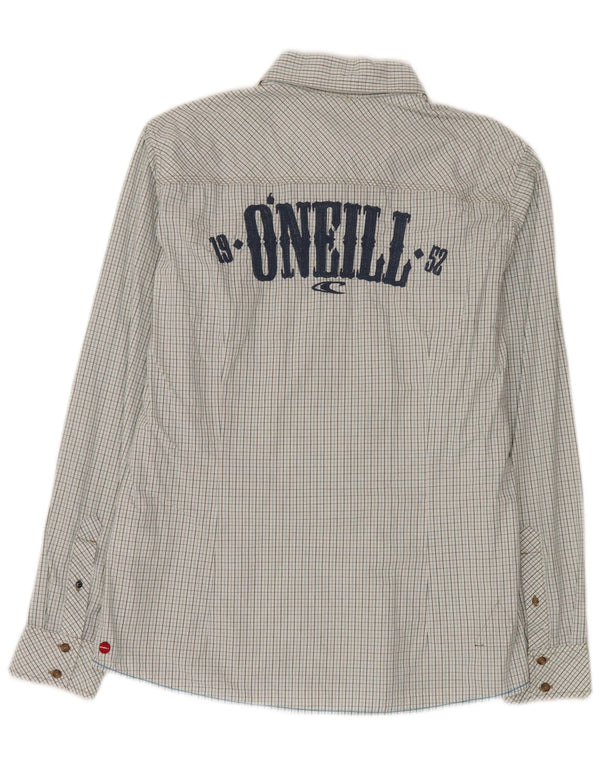 O'Neill Mens Graphic Slim Fit Shirt Medium Blue Check Cotton