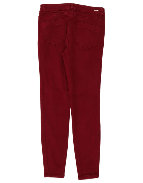 Zara Γυναικείο Skinny Jeans EU 38 Small W28 L27 Burgundy