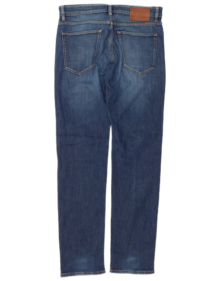 Hugo Boss Mens Slim Jeans W31 L32 Blue Cotton