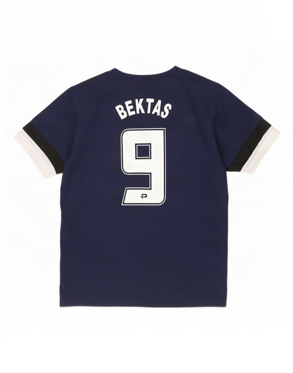 Puma Boys Graphic T-Shirt Top 13-14 Years Navy Blue Colourblock Poliester