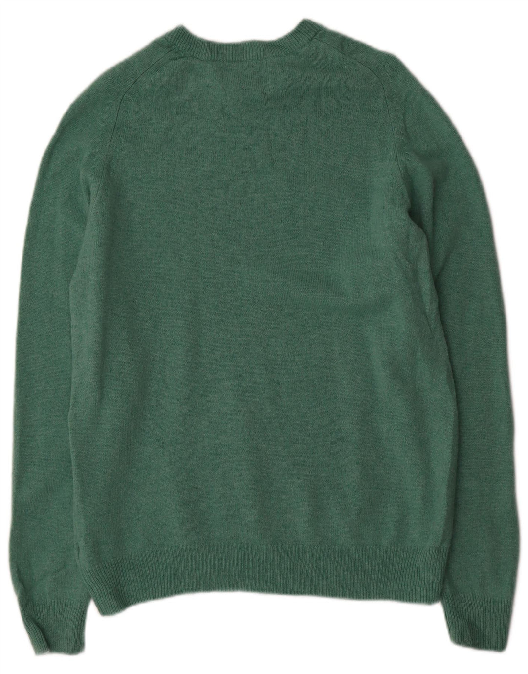 MARKS & SPENCER Womens Crew Neck Jumper Sweater UK 14 Medium Green
