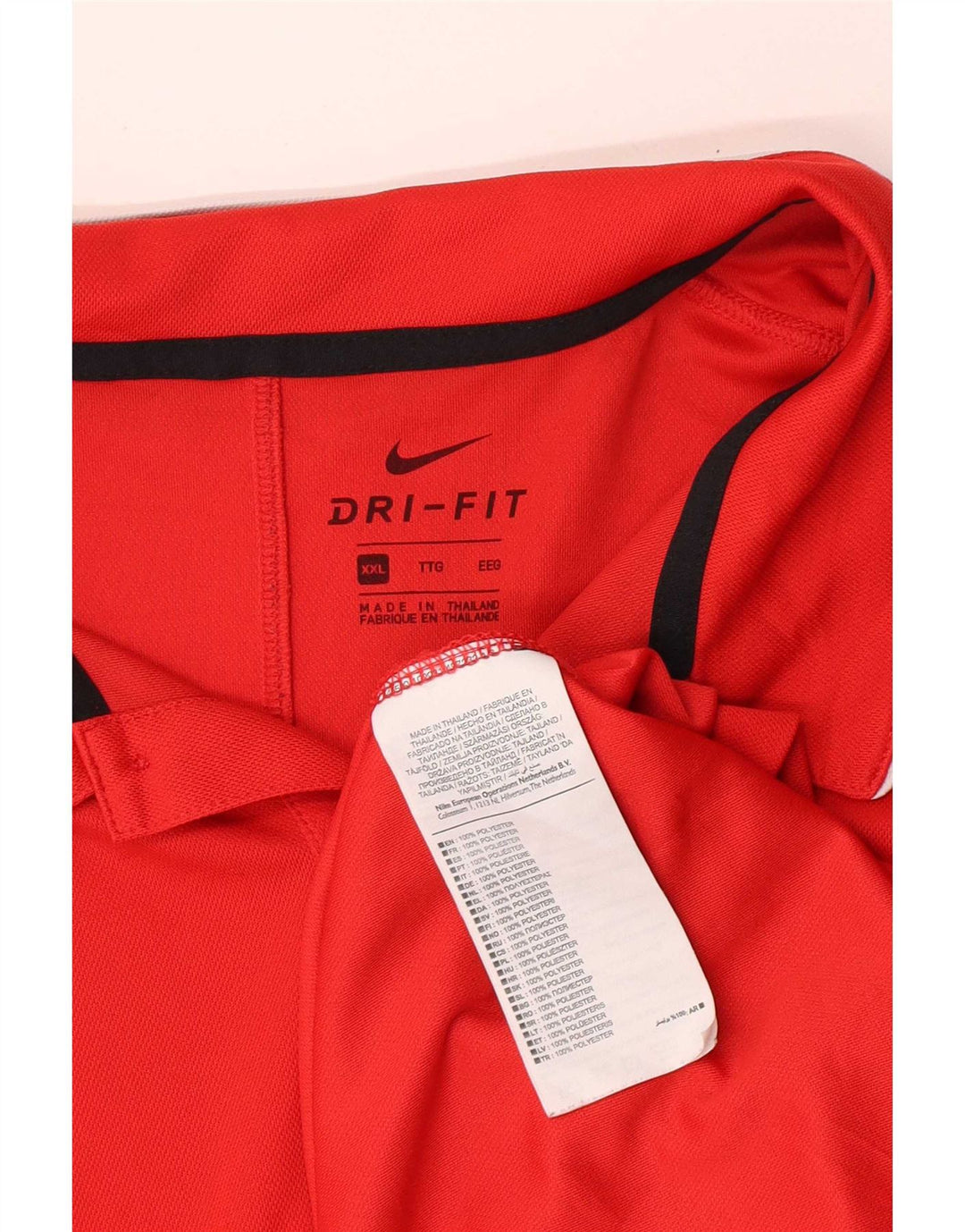 Nike Mens Regular Fit pólóing 2XL piros poliészter