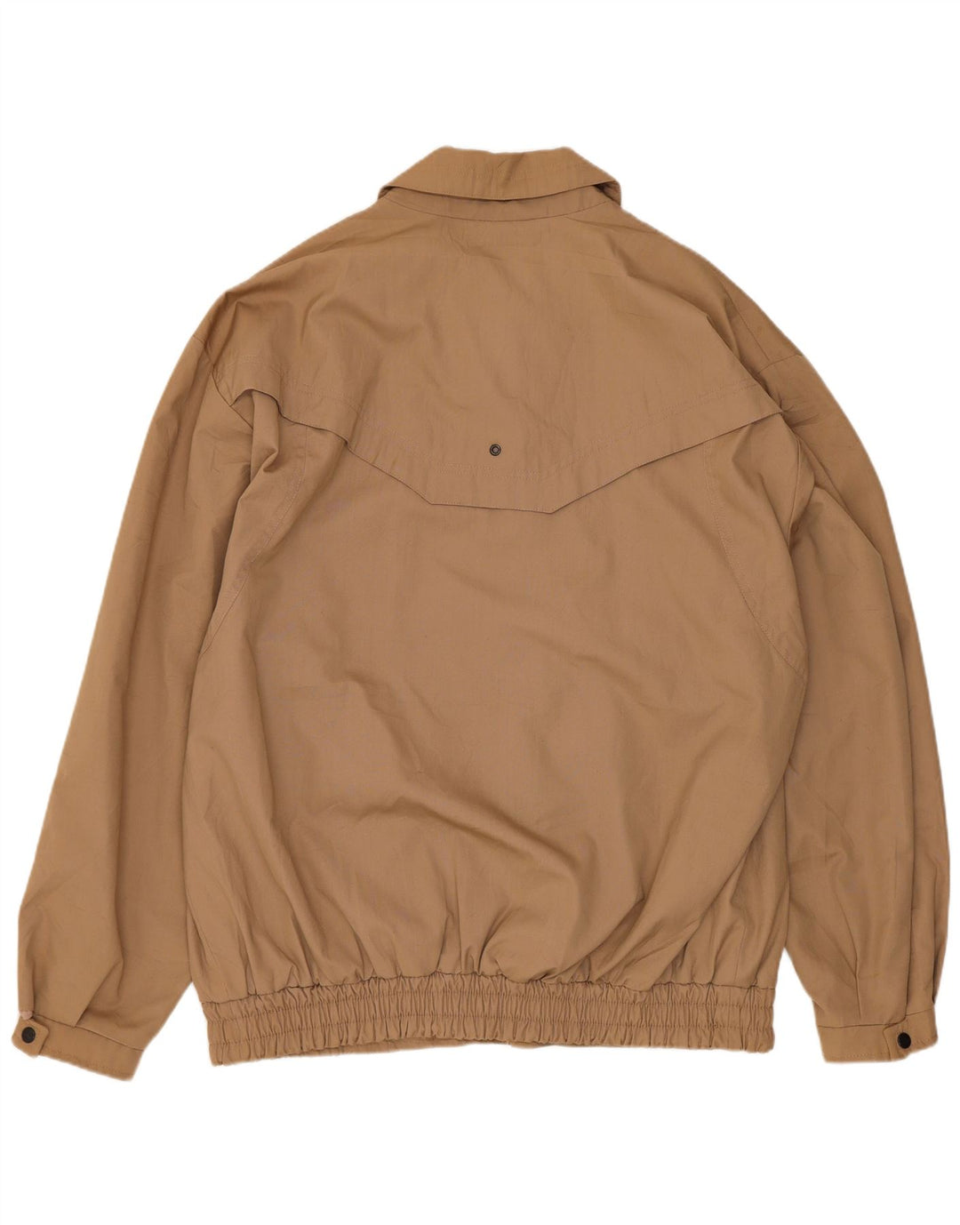Vintage Mens Oversized Bomber Jacket EU 50 Large Brown Cotton