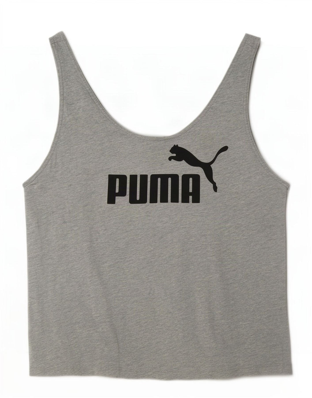 Puma Dame Grafisk Vest Top UK 10 Small Grå Flecked