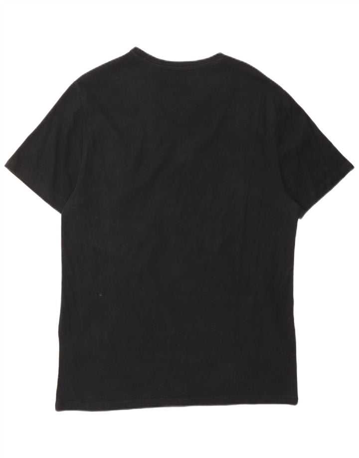 ALL SAINTS Mens T-Shirt Top Medium Black Cotton