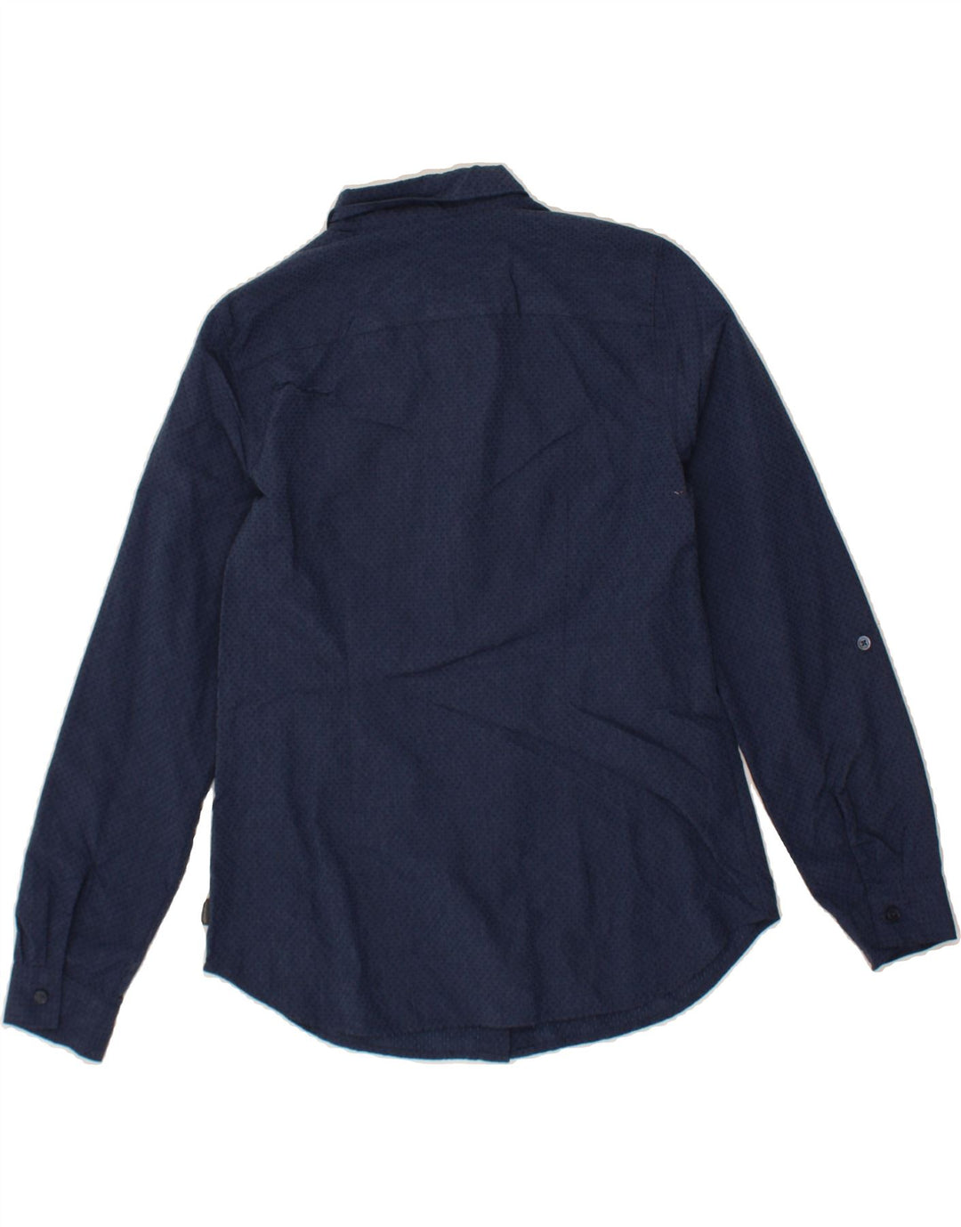 EDDIE BAUER Womens Shirt UK 12 Medium Navy Blue Spotted Nylon Vintage Eddie Bauer and Second-Hand Eddie Bauer from Messina Hembry 