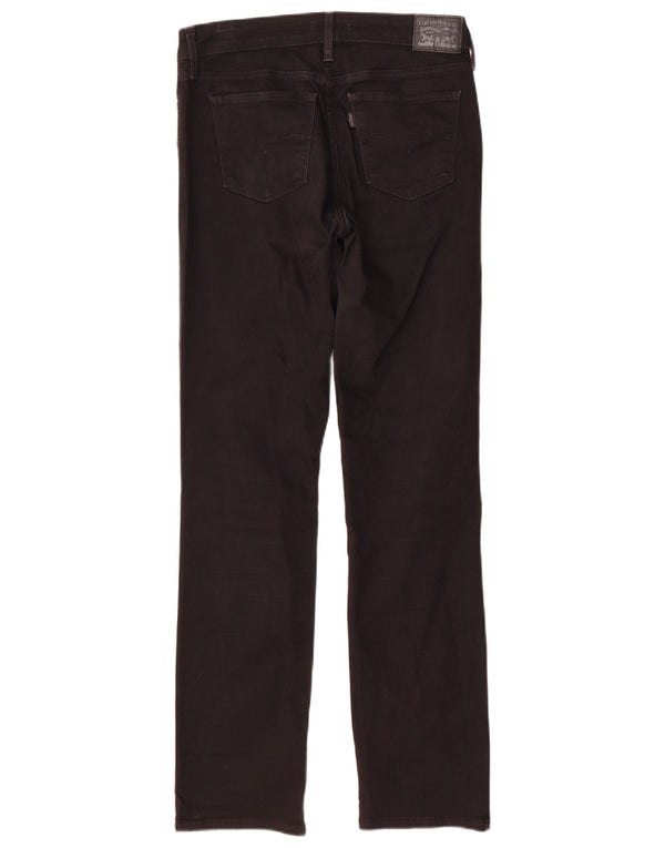 Levi's ženske 712 uske traperice W30 L32 crni pamuk