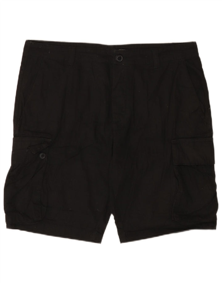 Pantaloncini cargo da uomo French Connection grandi W36 cotone nero