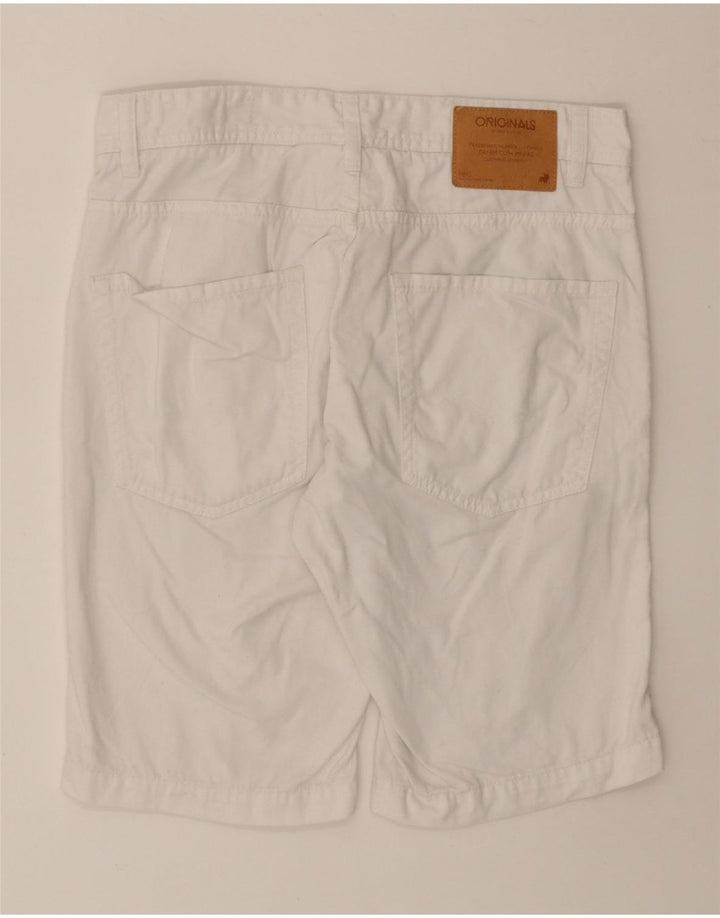 JACK & JONES Denimshorts til mænd W30 Medium White Bomuld