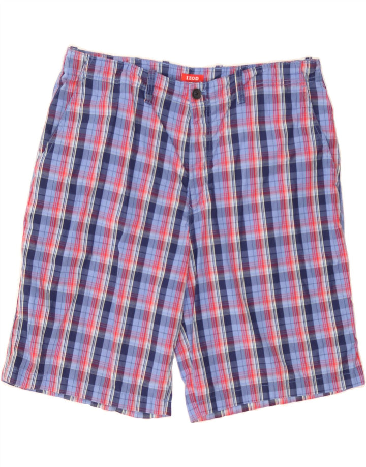 IZOD Mens Chino Shorts W36 Large Multicoloured Check Cotton Vintage Izod and Second-Hand Izod from Messina Hembry 
