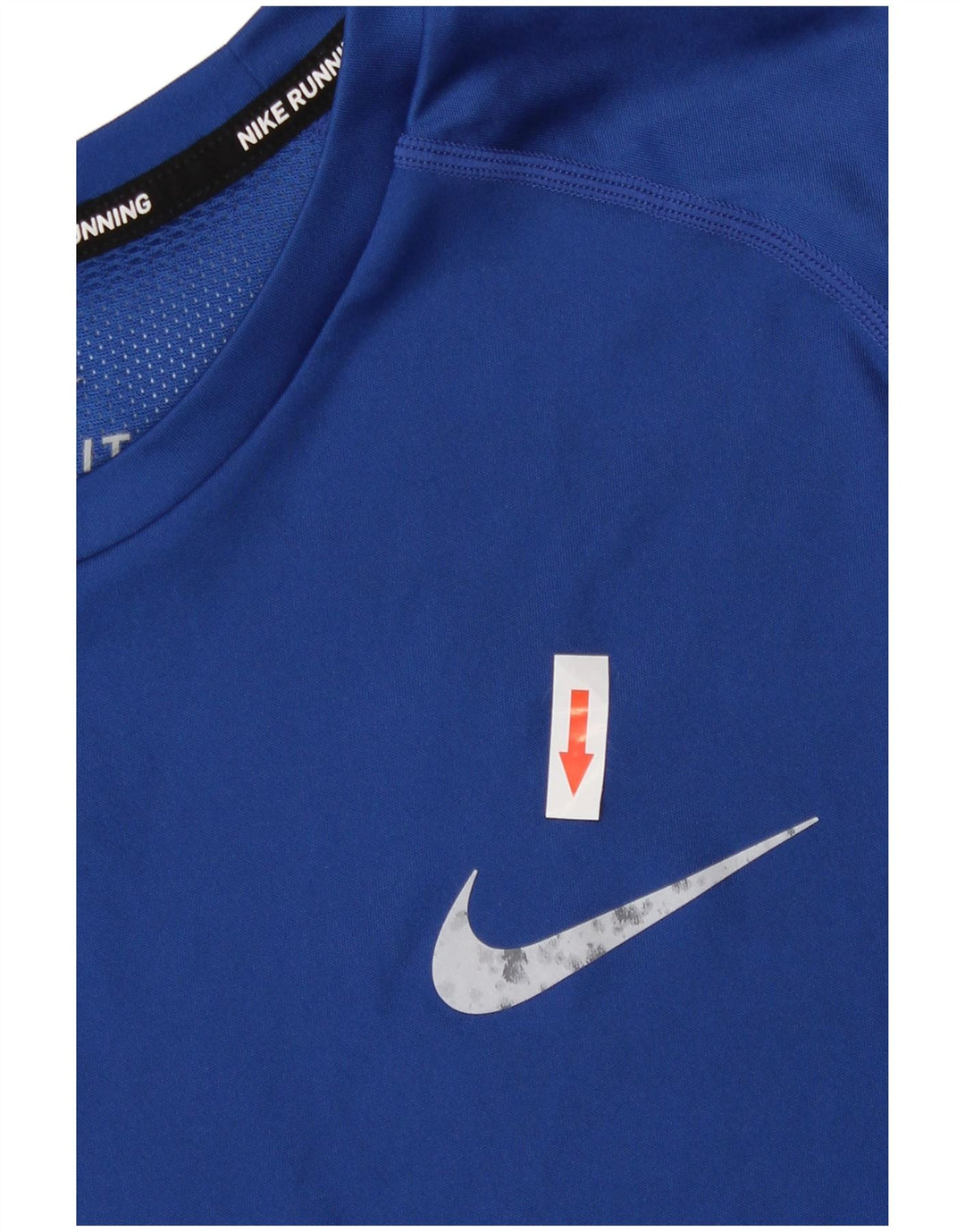 Nike Dri Fit T-shirt top mellemblå polyester til mænd