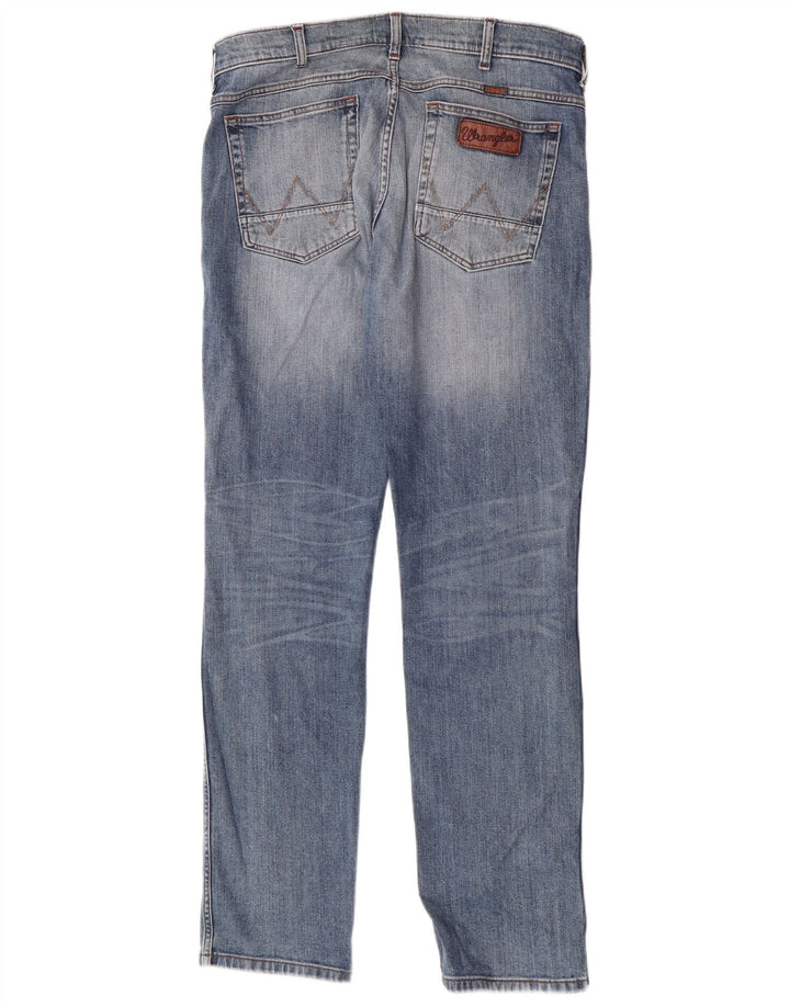 Blugi drepti pentru bărbați Wrangler W34 L33 albastru