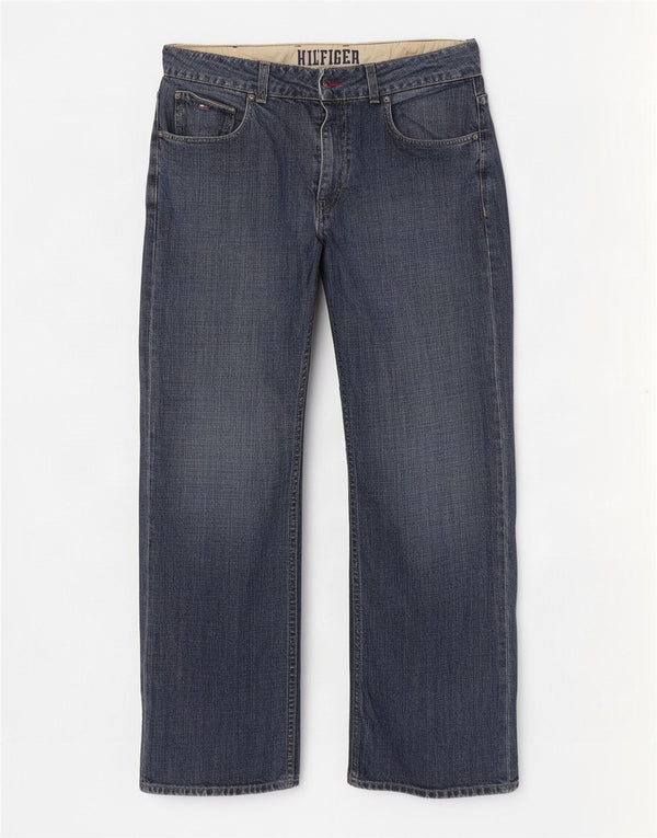 Tommy Hilfiger Mens Straight Jeans W38 L30 Blue Cotton