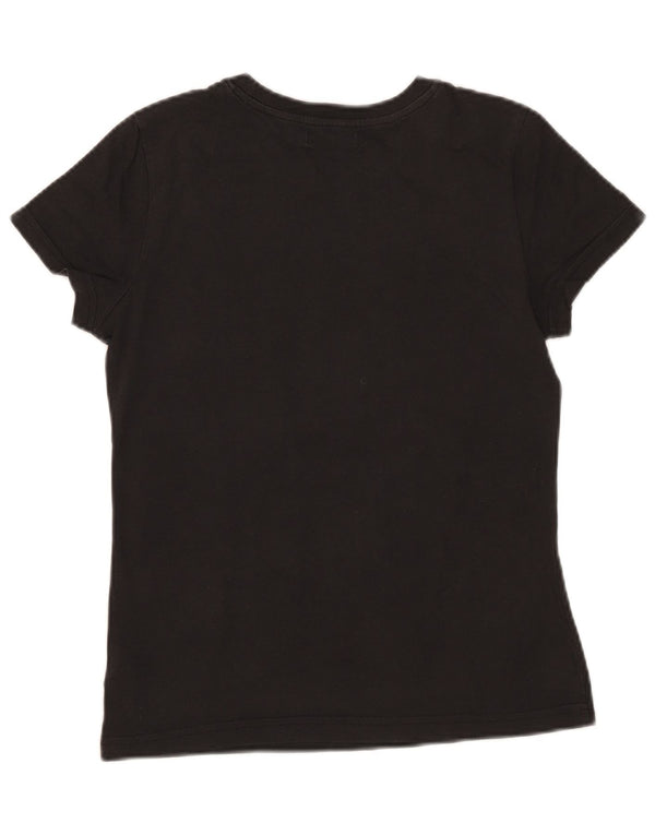 Adidas Mujer Camiseta Gráfica Top IT 40 Pequeño Algodón Negro