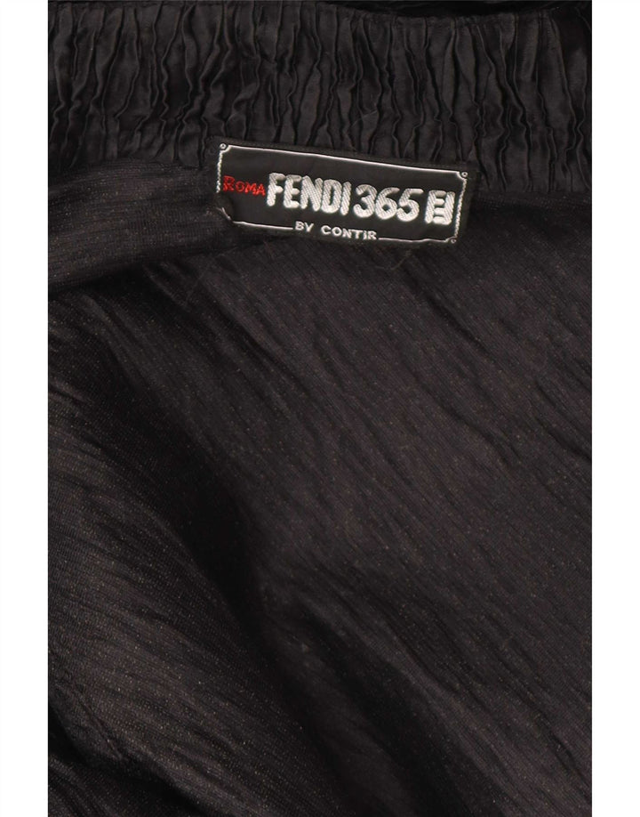 Fendi Womens Open Overcoat UK 18 XL Sort