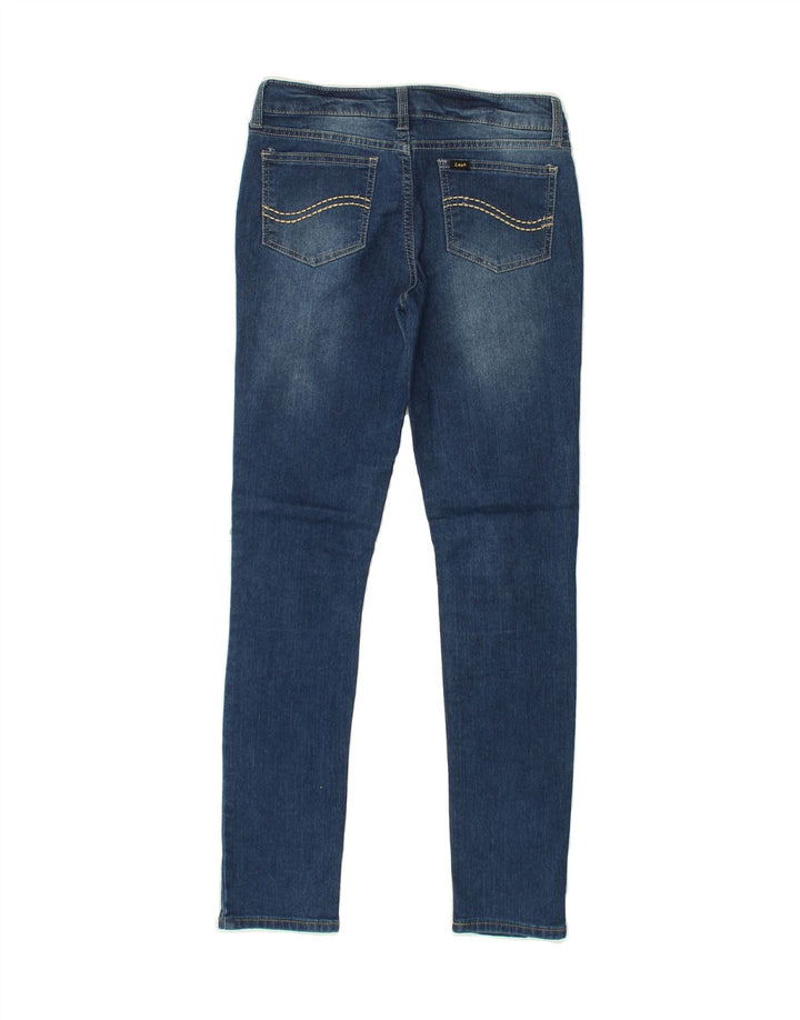 LEE Girls Distressed Skinny Jeans 13-14 Years W26 L28 Blue Cotton | Vintage Lee | Thrift | Second-Hand Lee | Used Clothing | Messina Hembry 