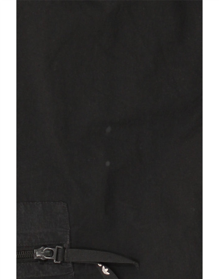 Adidas Mens Joggers Cargo Trousers Medium W32 L29 Black Nylon