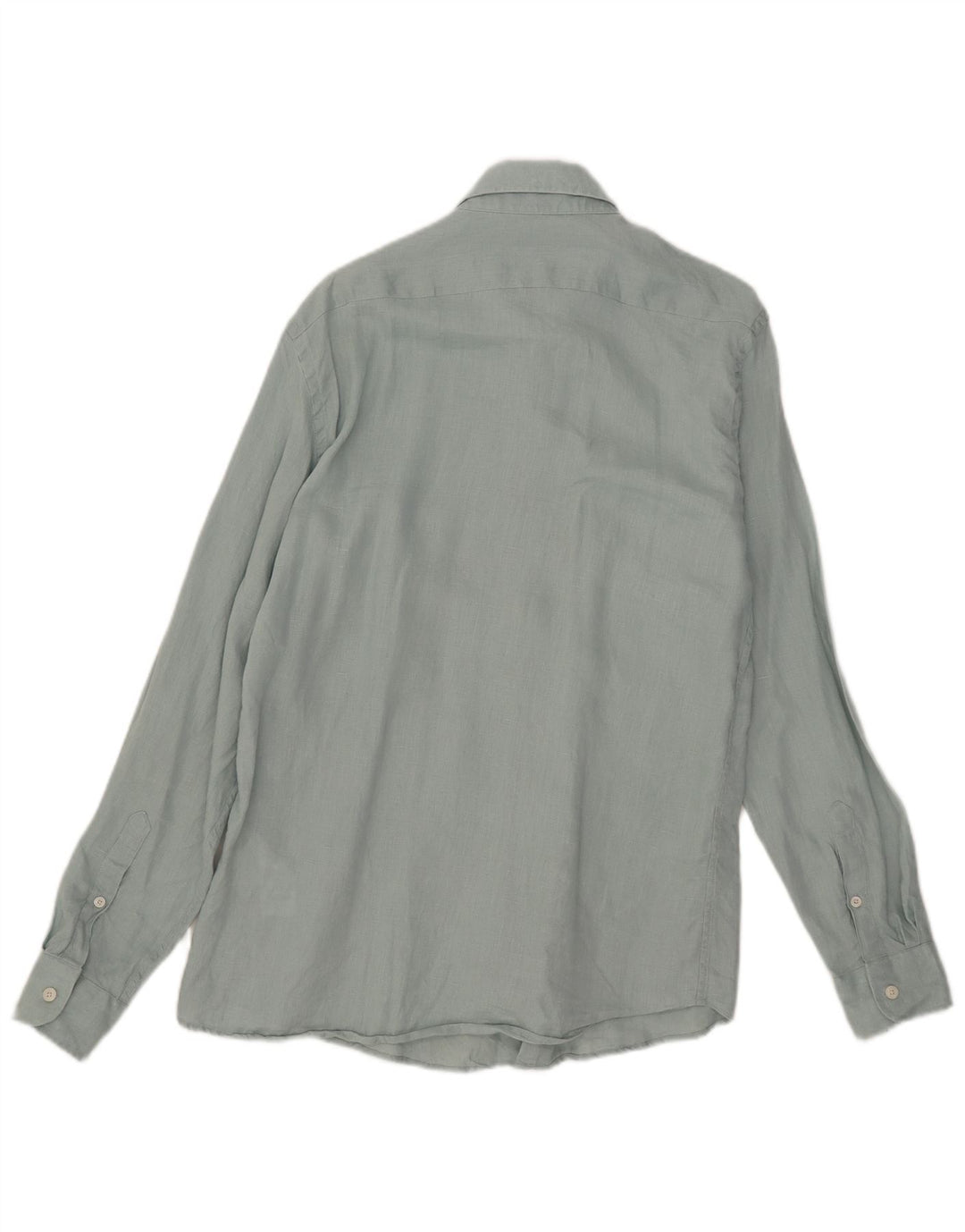 Camisa Reiss Regular Fit De Lino Azul Medio |