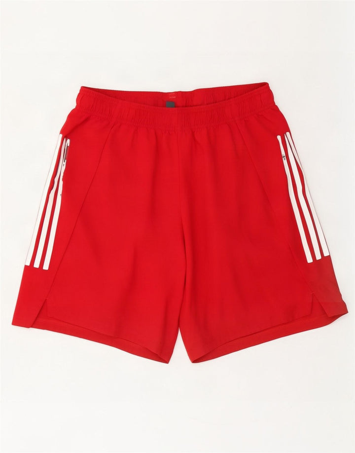 Adidas Mens Prime Blue Sport Shorts Large Red Polyester