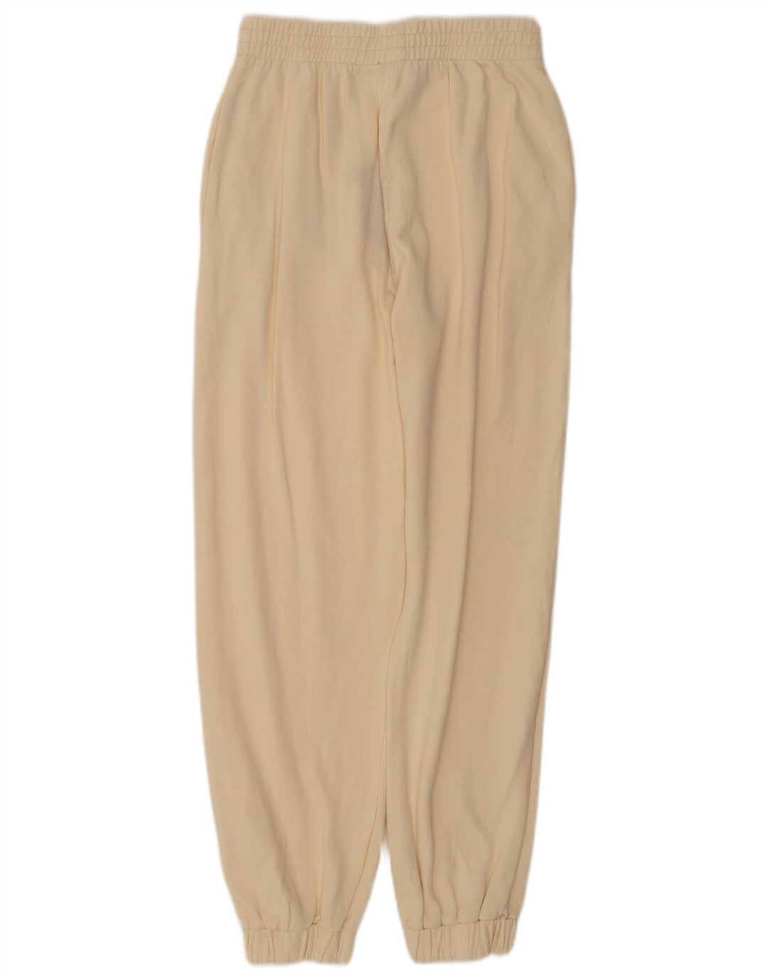 Zara Womens Tracksuit Trousers Joggers UK 12 Medium Off White