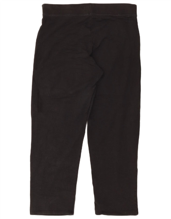 Marks & Spencer Womens Short Leggings UK 16 Large Black Cotton